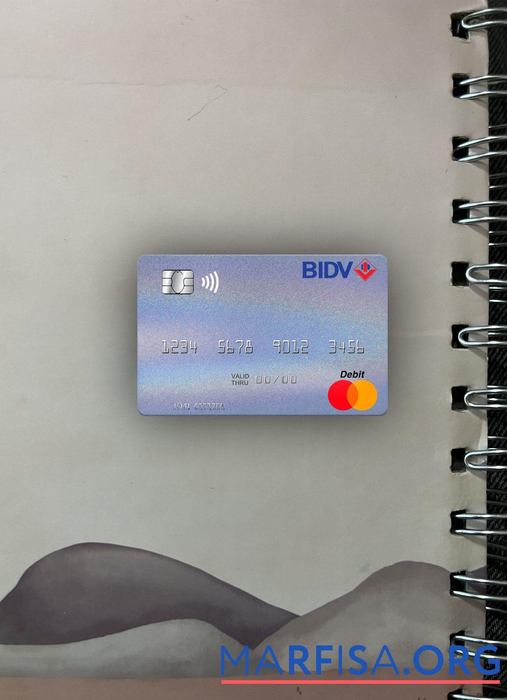 Printable Vietnam BIDV mastercard photolook front sample